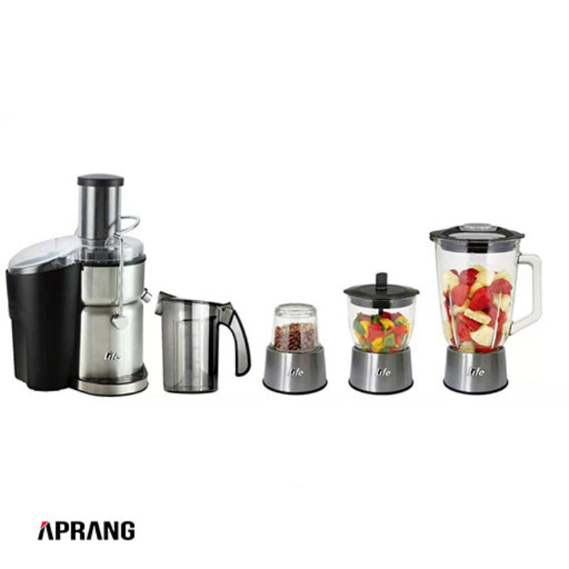 آبمیوه‌ گیری چهار کاره لایف مدل 401 FJ - استیل