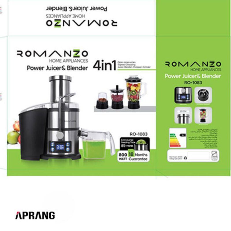 آبمیوه گیری رومانزو مدل RO-1083 - استیل