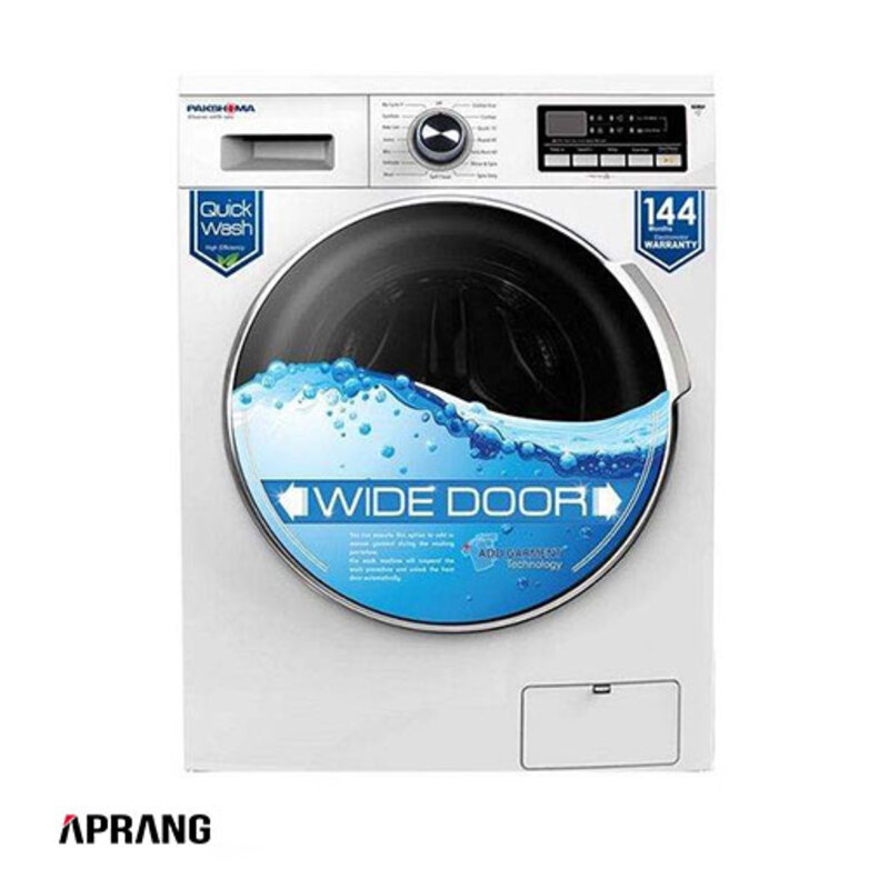 ماشین لباسشویی پاکشوما مدل WFU-83412 ظرفیت 8 کیلوگرم - سفید