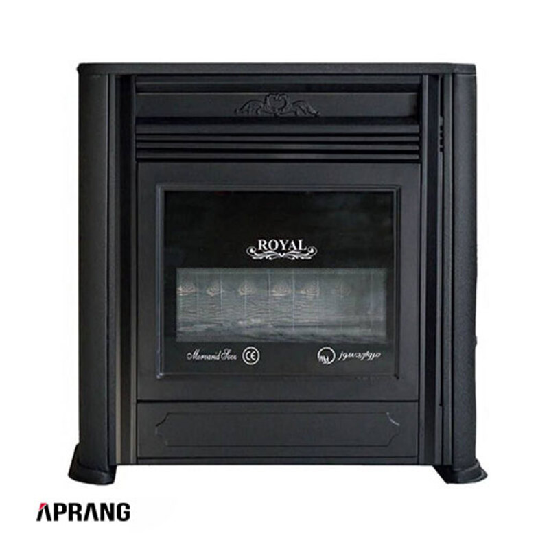 بخاری گازی مروارید سوز شرق طرح Royal Fireplace مدل 9000 - مشکی