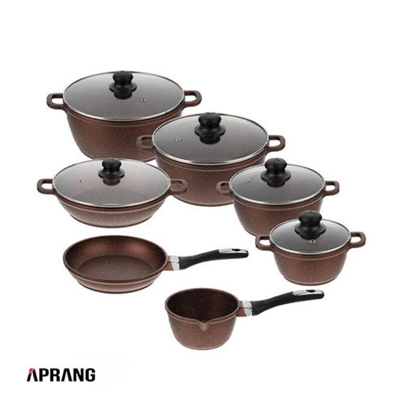 سرویس پخت و پز 12 پارچه زرساب مدل ML-7400 - مسی