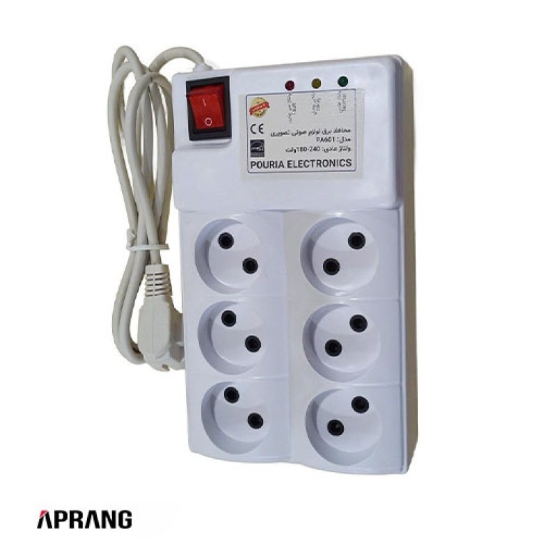 محافظ ولتاژ پوریا الکترونیک مدل PA601 طول سیم 1.5 متری