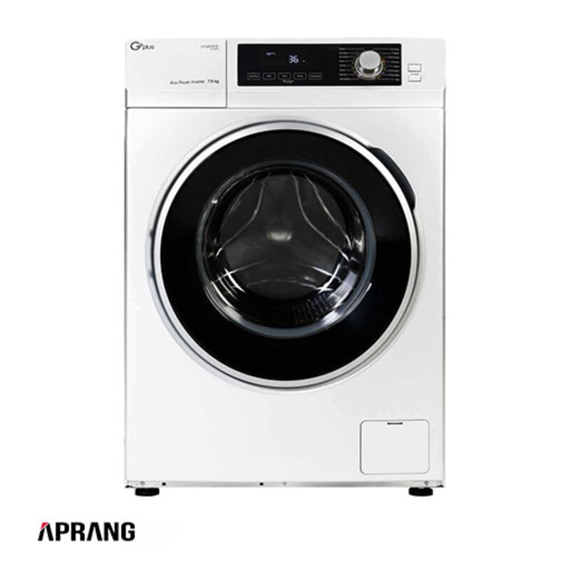 ماشین لباسشویی جی پلاس مدل GWM-K723 ظرفیت 7.5 کیلوگرم - نقره ای