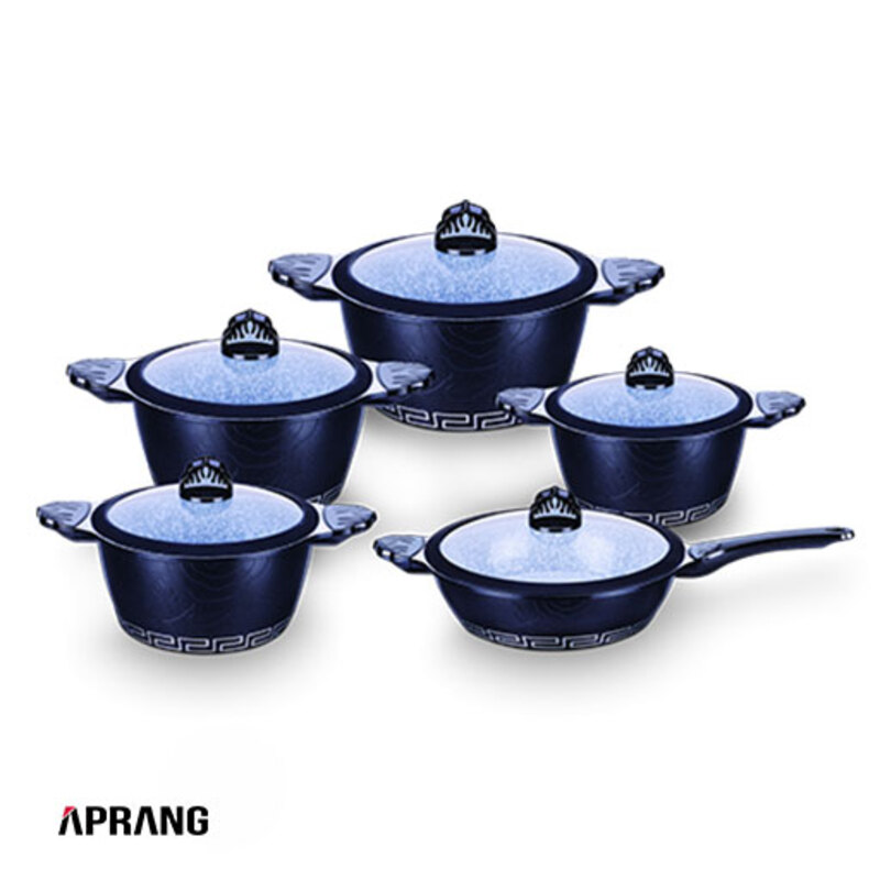 سرویس قابلمه 11 پارچه گرانیتی پرشیا فرانس مدل PR-4410 - آبی