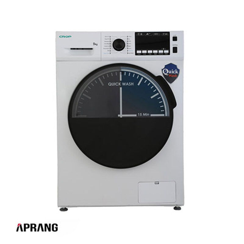 ماشین لباسشویی کروپ مدل WFT-29417 ظرفیت 9 کیلوگرم - نقره ای