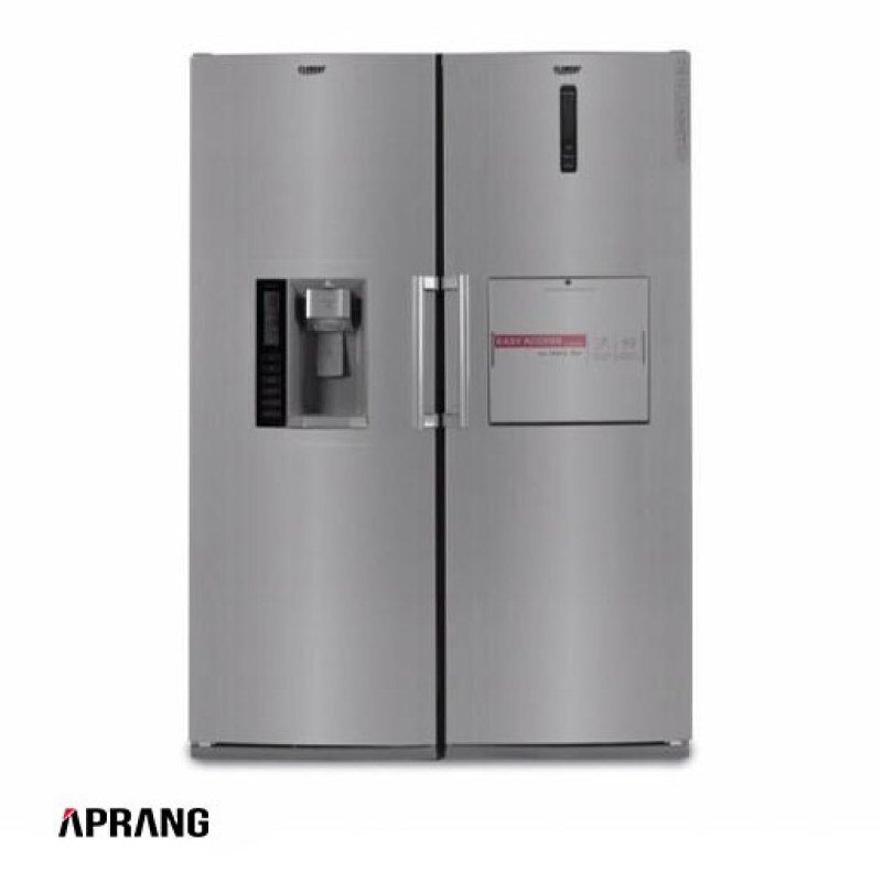 یخچال و فریزر دوقلو کلمنت مدل DR2165-DF2165-4001 W-ST