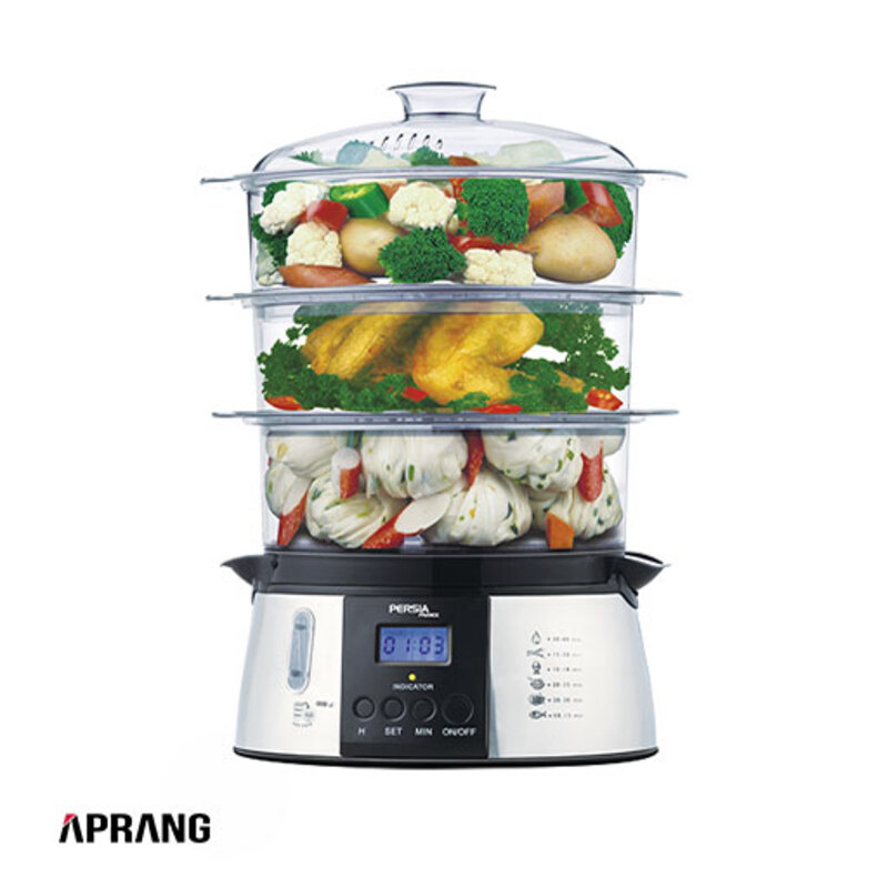 بخارپز دیجیتالی پرشیا فرانس مدل PR-535 - استیل